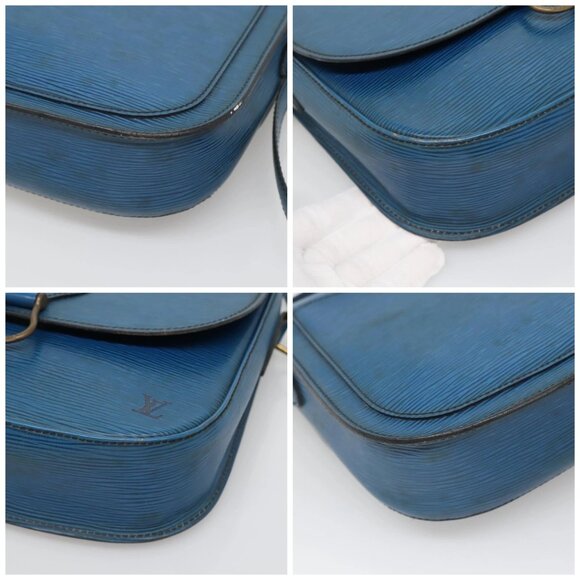 LOUIS VUITTON Epi Saint Cloud GM Shoulder Bag Toledo Blue  LV Auth - Picture 15 of 16